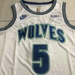 NBA 5 Anthony Edwards Minnesota Timberwolves classic edition Maillot